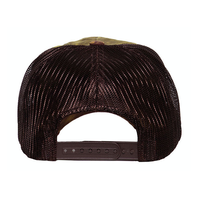 King Kerosin Pegasus Trucker Cap Green / Brown