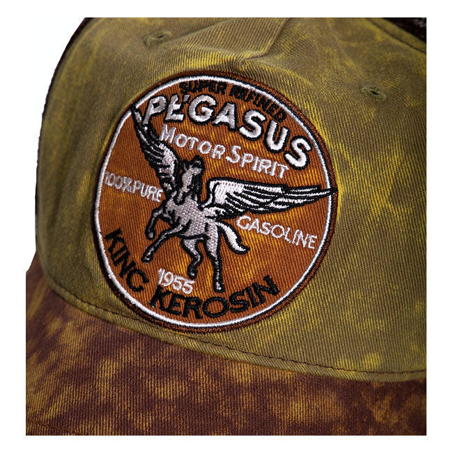 King Kerosin Pegasus Trucker Cap Green / Brown