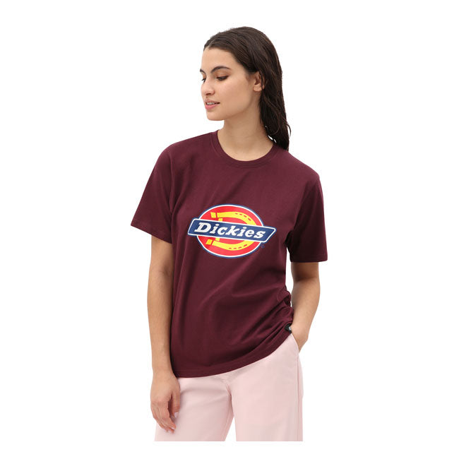 Dickies Icon Logo Ladies T-Shirt Maroon