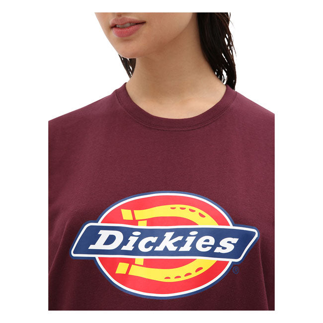 Dickies Icon Logo Ladies T-Shirt Maroon