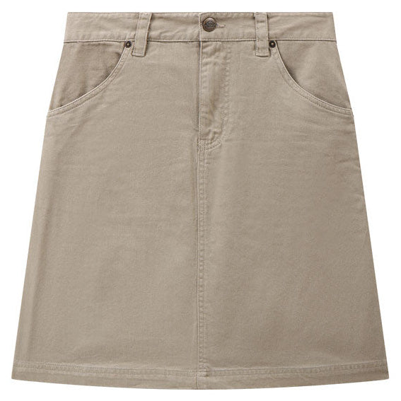 Dickies Shongaloo Ladies Skirt Khaki - front product view