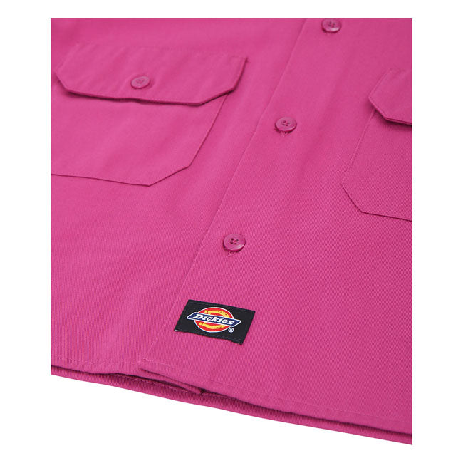 Dickies Silver Grove Ladies Shirt Pink Berry