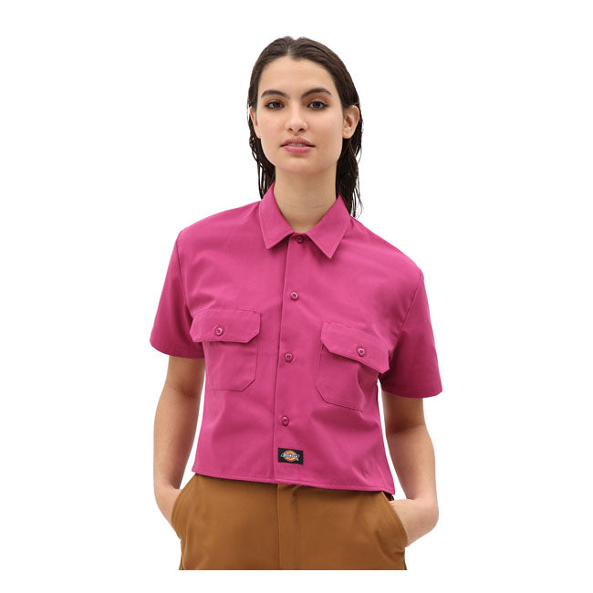 Dickies Silver Grove Ladies Shirt Pink Berry