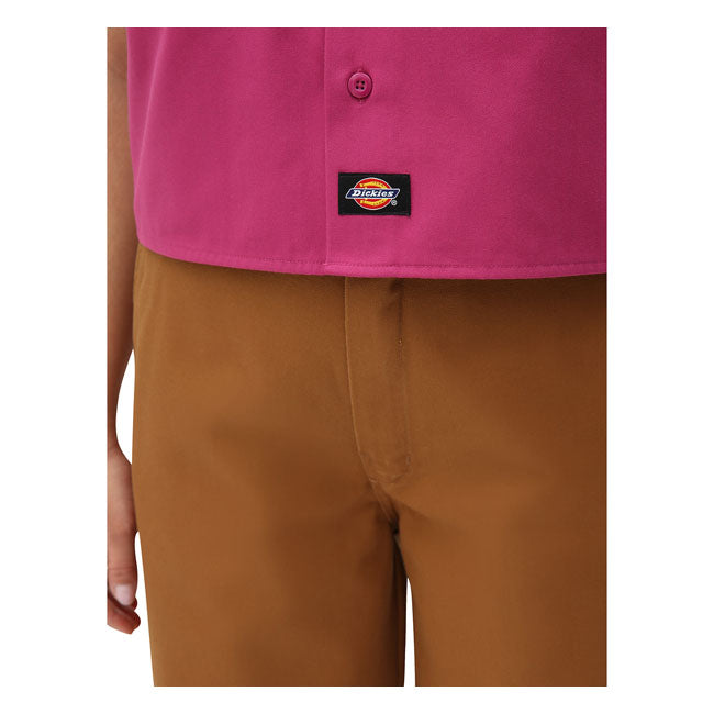 Dickies Silver Grove Ladies Shirt Pink Berry