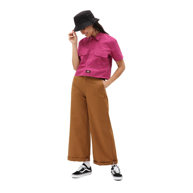 Dickies Silver Grove Ladies Shirt Pink Berry