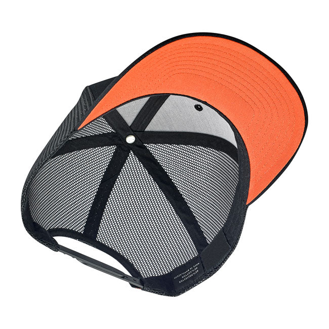 Biltwell Bolts 2 Snapback Cap Black / White / Orange