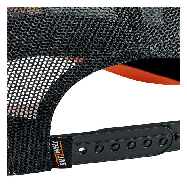 Biltwell Bolts 2 Snapback Cap Black / White / Orange