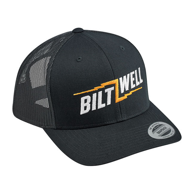 Biltwell Bolts 2 Snapback Cap Black / White / Orange