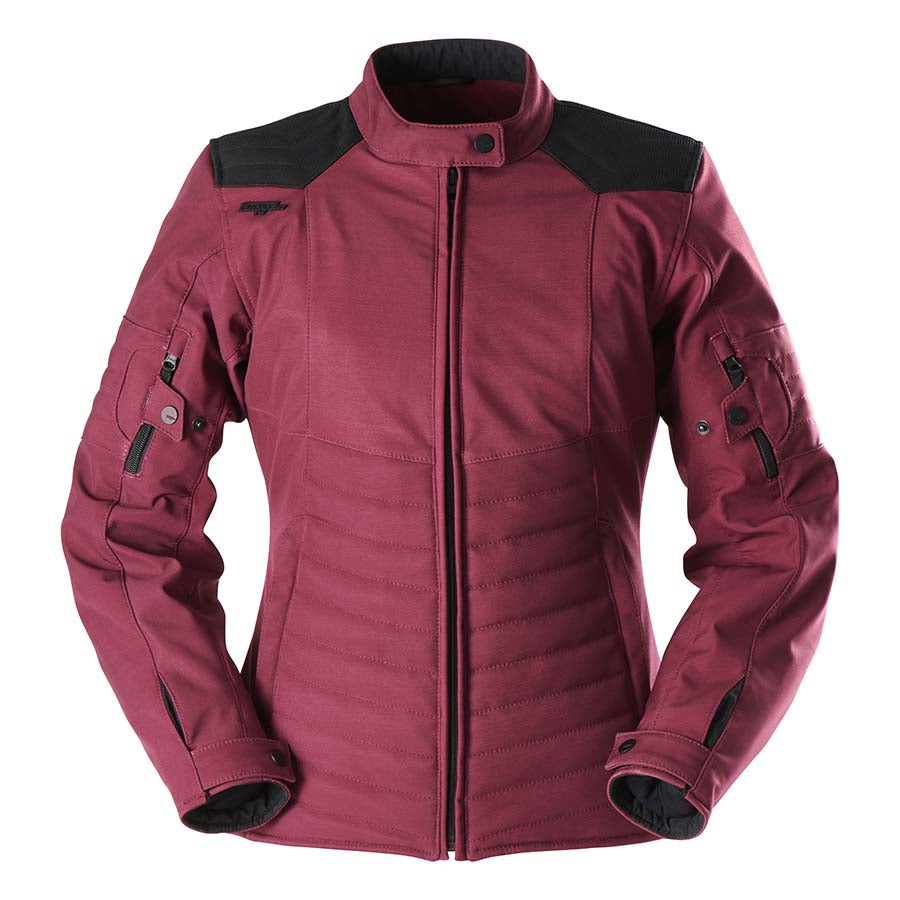 Furygan ICE Track Ladies Textile Jacket Burgundy / Black - FREE UK Shipping, FREE 365 Day Returns | Moto Central