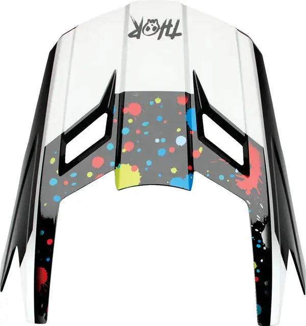 Thor Fleet Splat Youth Helmet Peak Kit Black - FREE UK Shipping, FREE 365 Day Returns | Moto Central