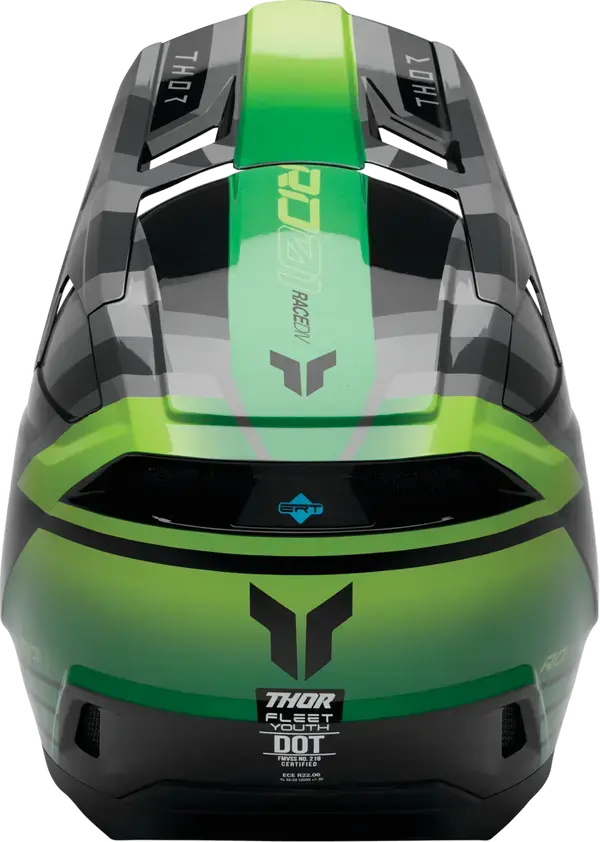 Thor Fleet Youth Camber Black / Green - FREE UK Shipping, FREE 365 Day Returns | Moto Central