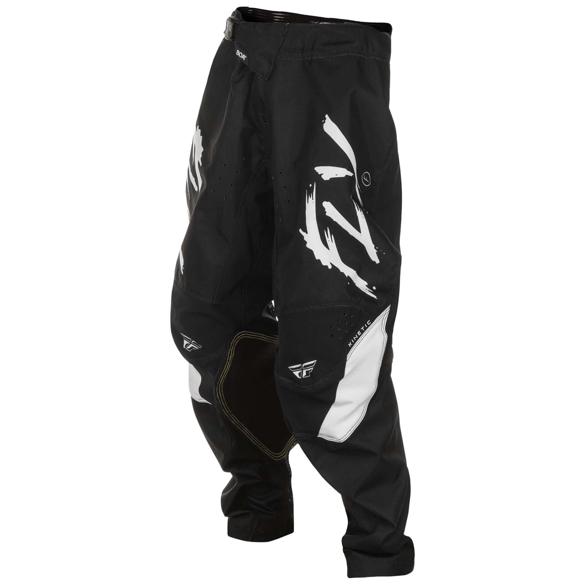 Fly Racing Kinetic Stoke Youth MX Trouser Black / White - FREE UK Shipping, FREE 365 Day Returns | Moto Central