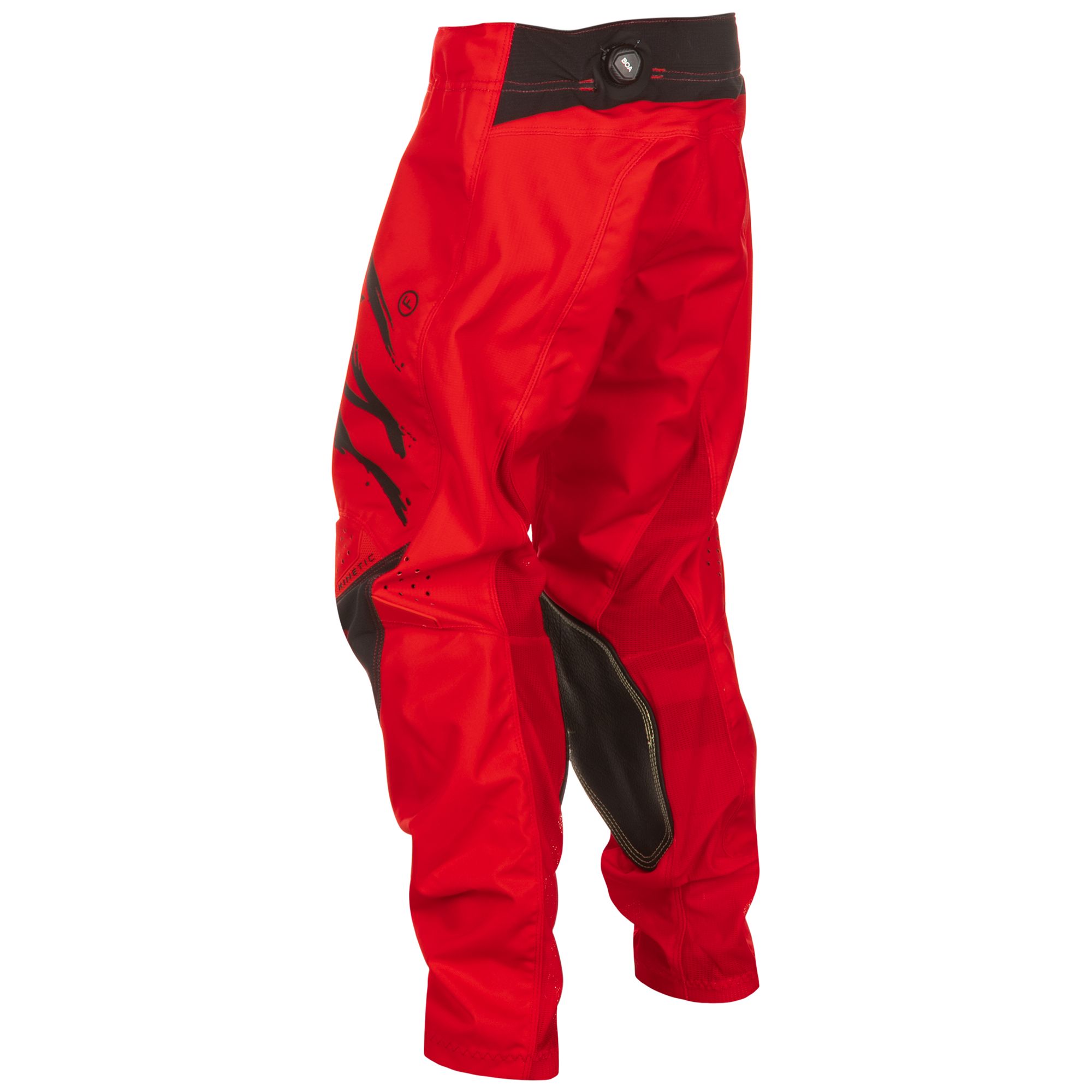 Fly Racing Kinetic Stoke Youth MX Trouser Red / Black - FREE UK Shipping, FREE 365 Day Returns | Moto Central