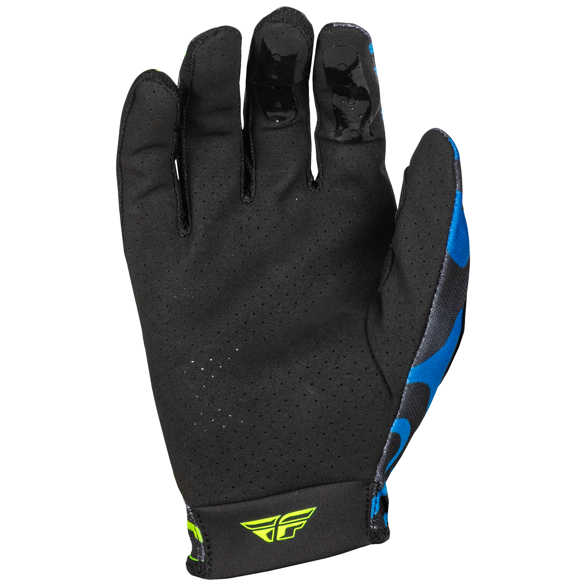 Fly Racing Lite MX Gloves Zen Black / Blue / Yellow - FREE UK Shipping, FREE 365 Day Returns | Moto Central