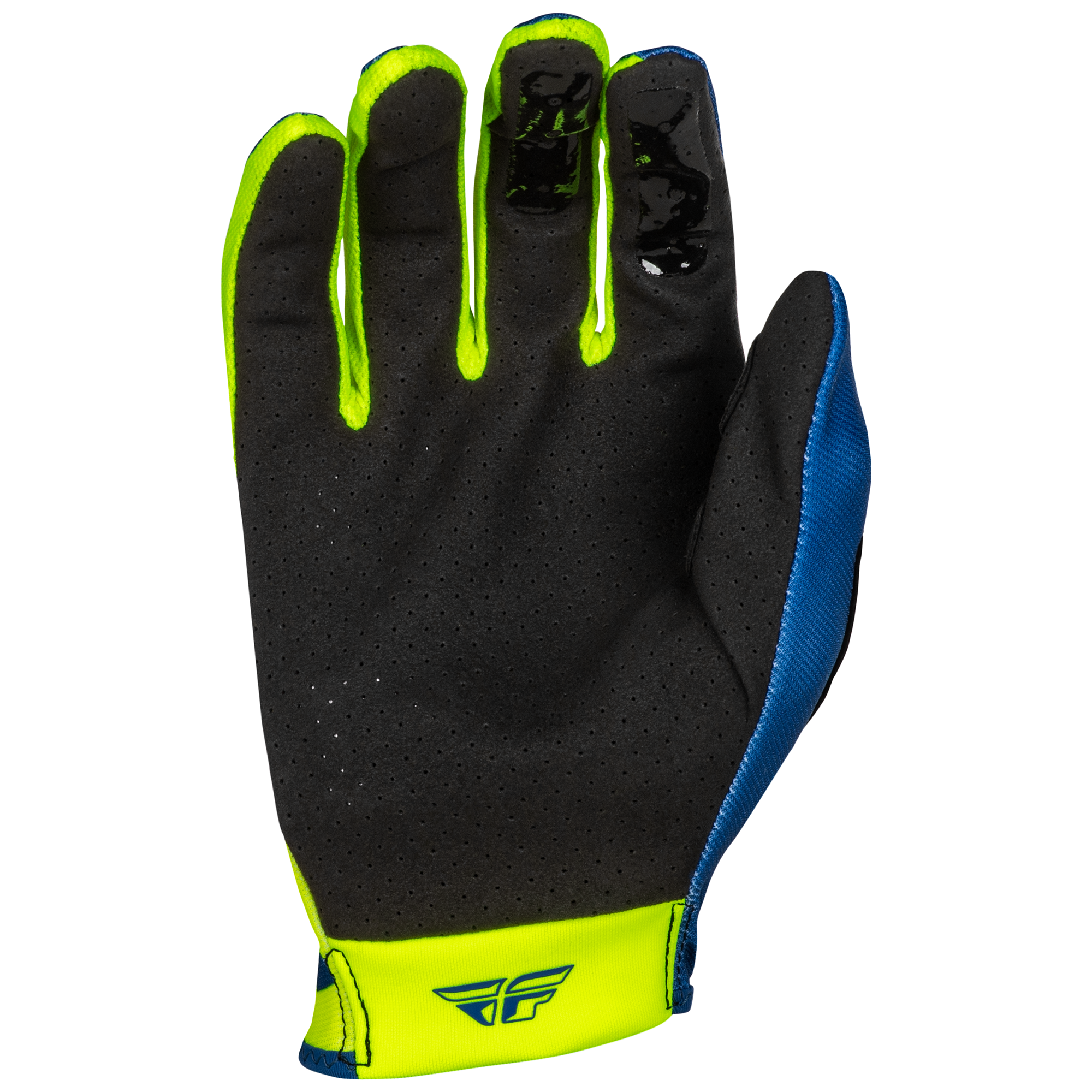 Fly Racing Lite MX Gloves Lancer LE Navy / Hi-Viz - FREE UK Shipping, FREE 365 Day Returns | Moto Central