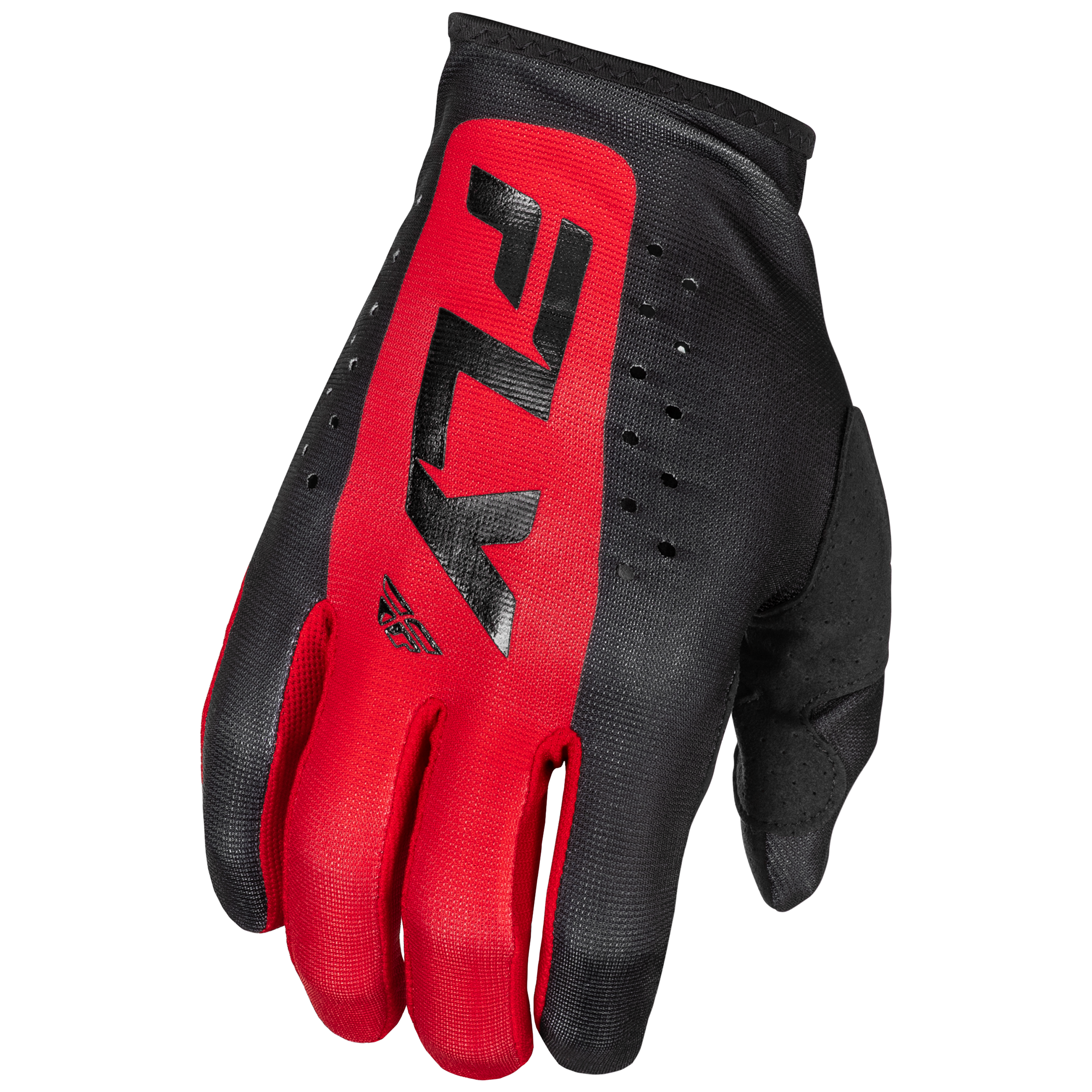 Fly Racing Lite MX Gloves Black / Red - FREE UK Shipping, FREE 365 Day Returns | Moto Central