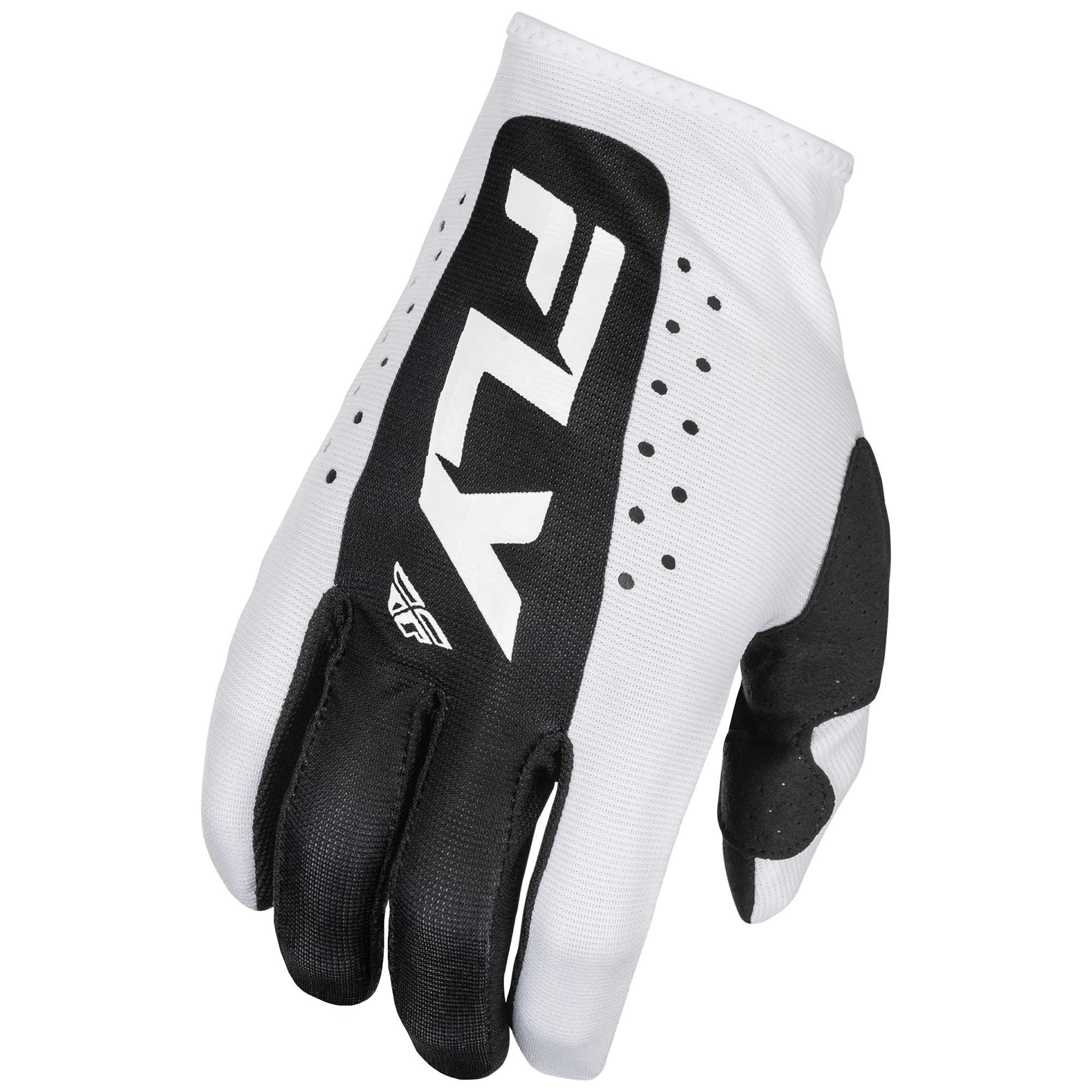 Fly Racing Lite MX Gloves White / Black - FREE UK Shipping, FREE 365 Day Returns | Moto Central
