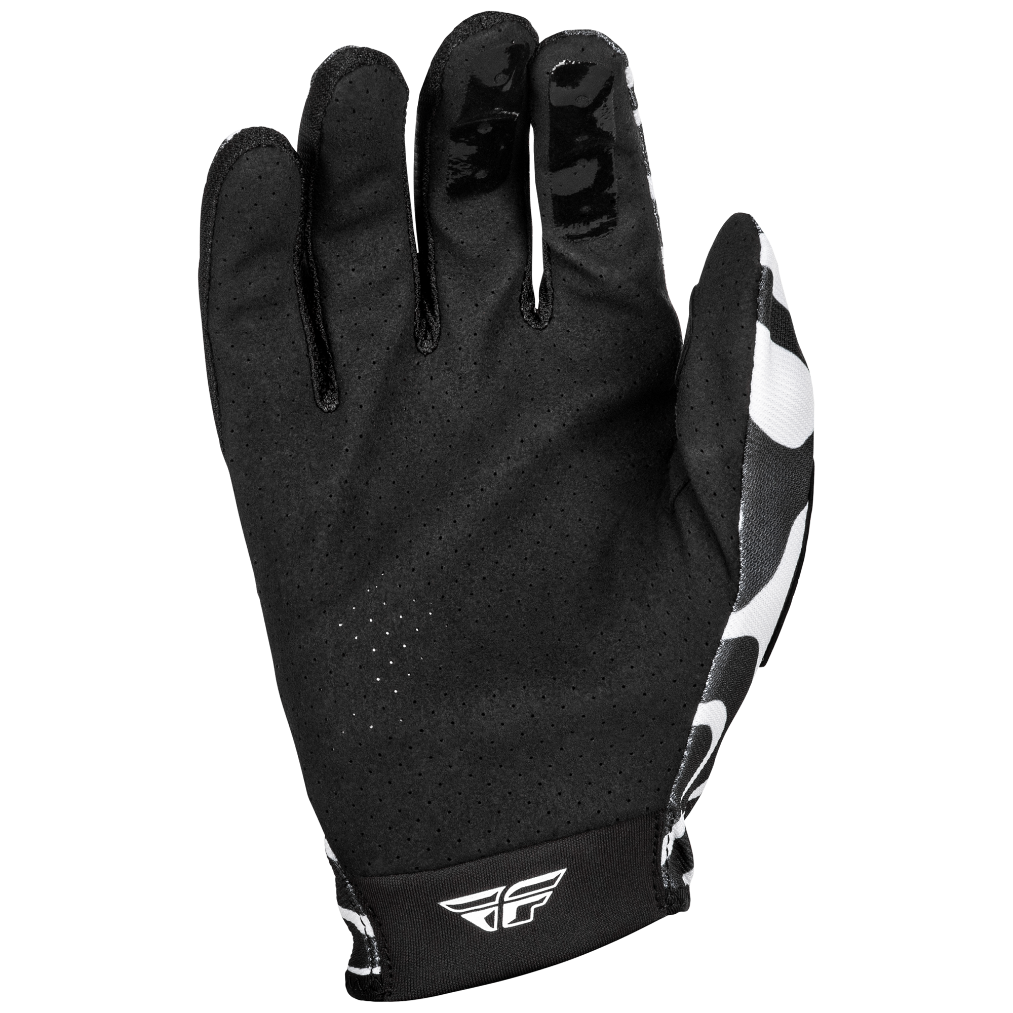Fly Racing Lite MX Gloves Abyss LE White / Black - FREE UK Shipping, FREE 365 Day Returns | Moto Central