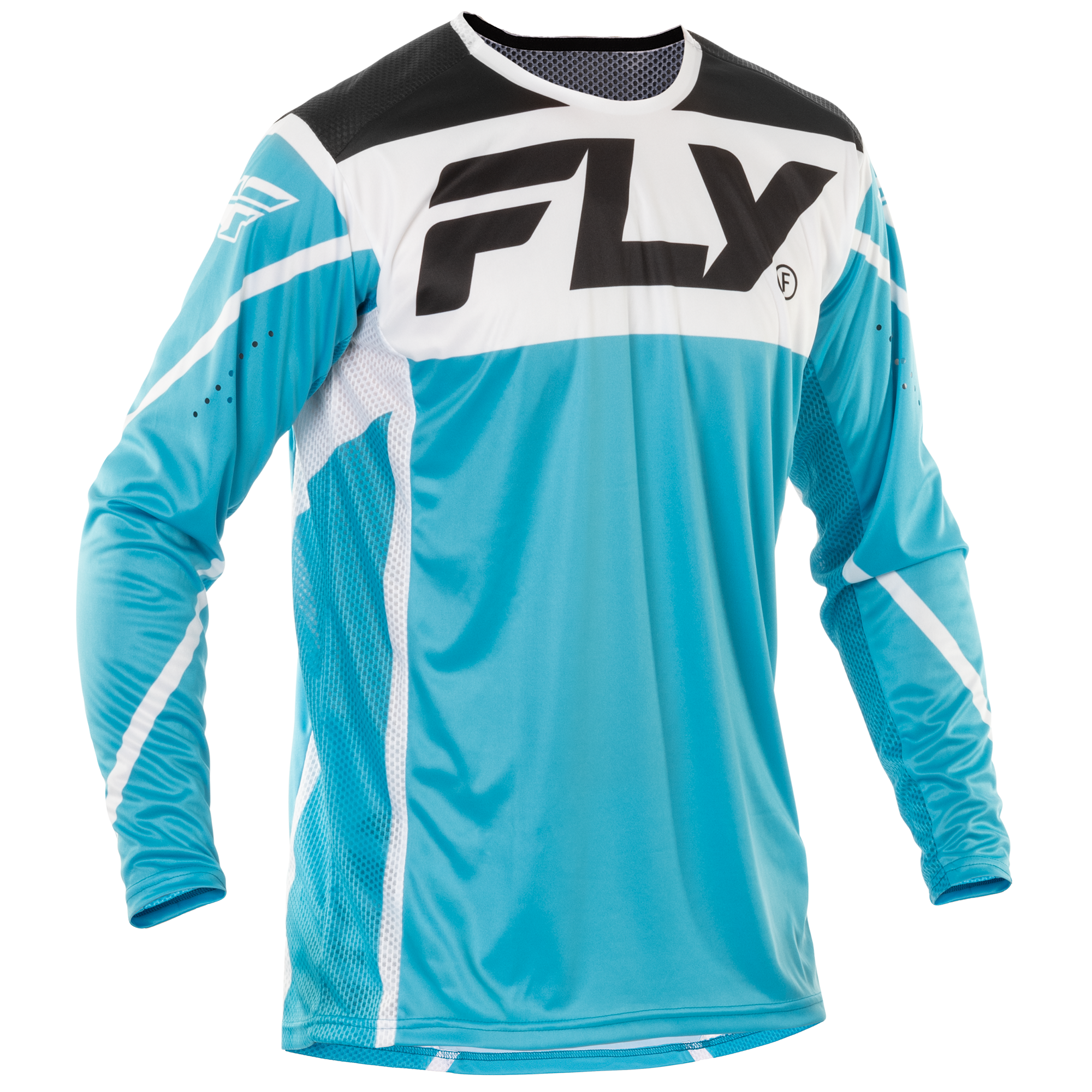 Fly Racing Lite MX Jersey Blue / White / Black - FREE UK Shipping, FREE 365 Day Returns | Moto Central