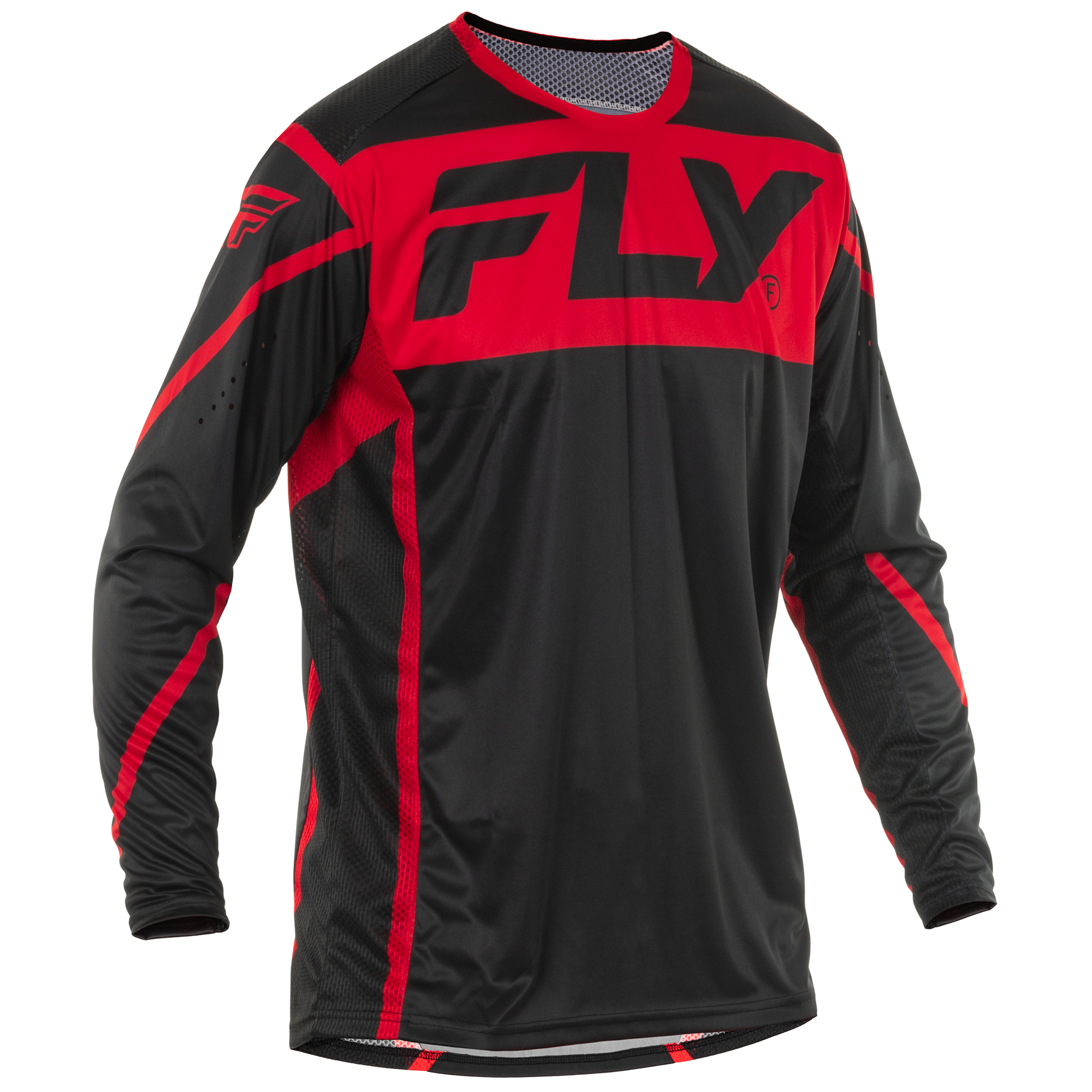 Fly Racing Lite MX Jersey Black / Red - FREE UK Shipping, FREE 365 Day Returns | Moto Central