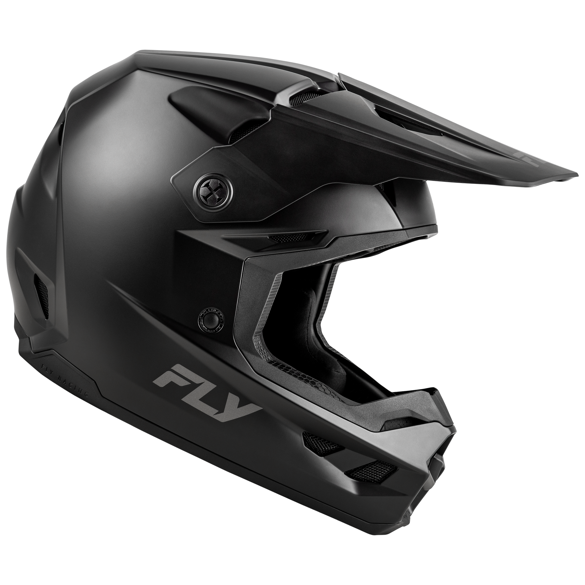 Fly Racing Kinetic Solid Youth Matte Black - FREE UK Shipping, FREE 365 Day Returns | Moto Central