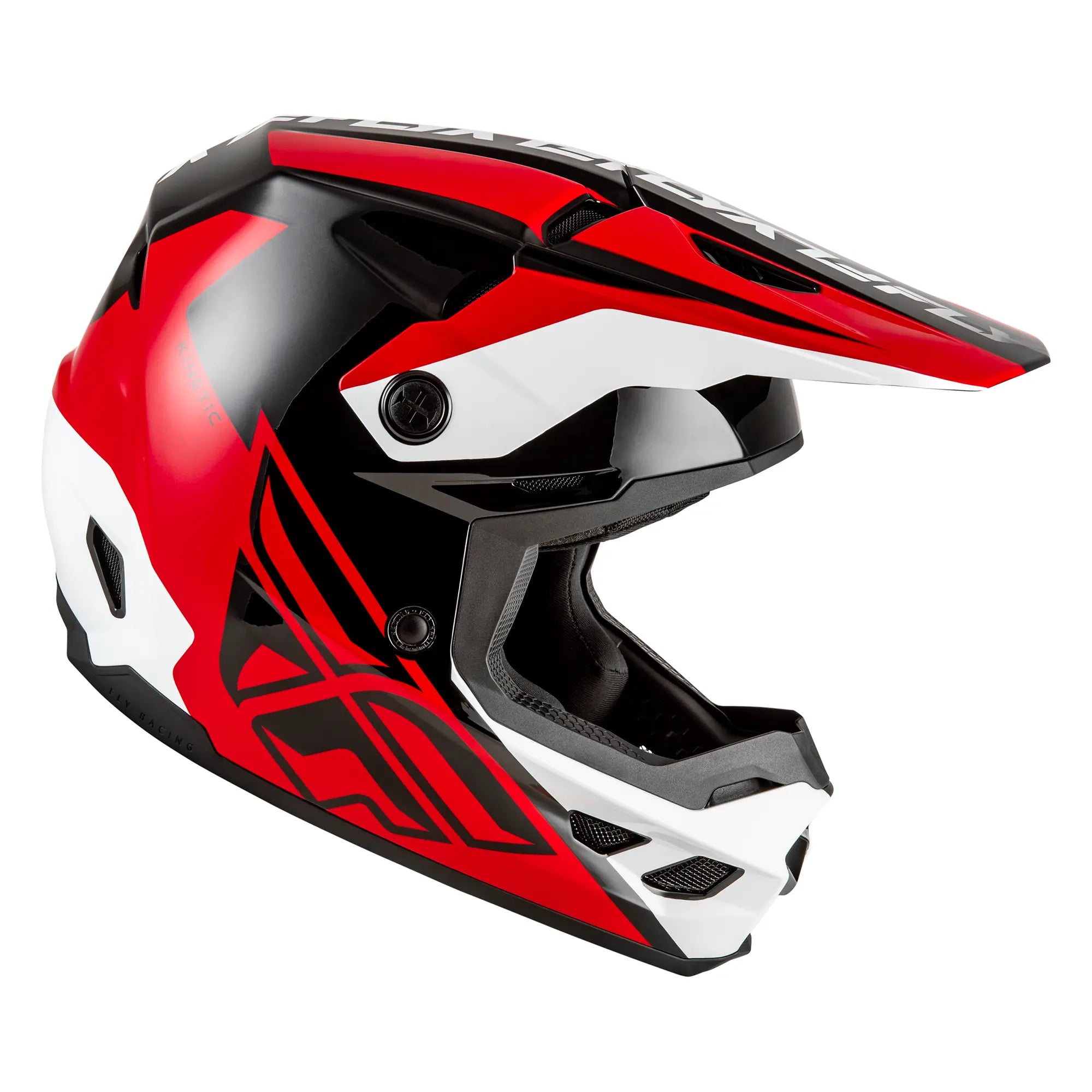 Fly Racing Kinetic Crest Red / Black / White - FREE UK Shipping, FREE 365 Day Returns | Moto Central