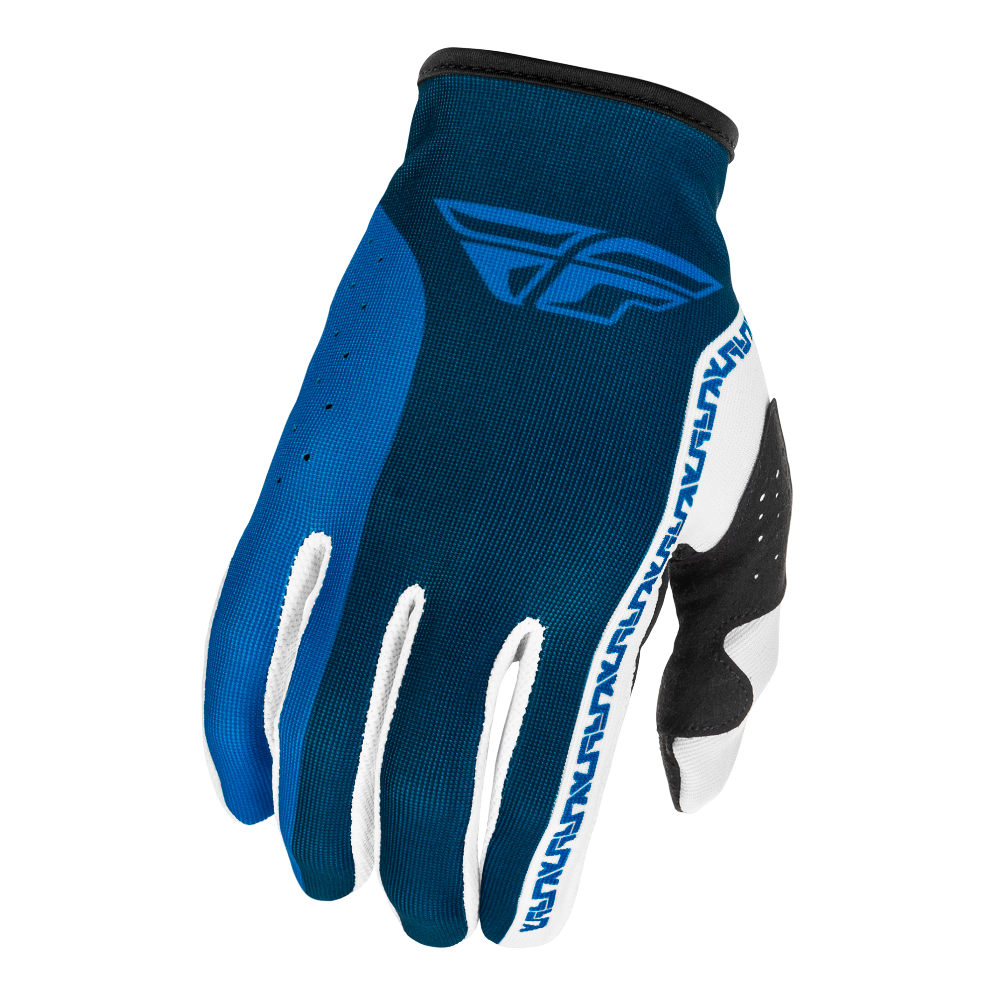 Fly Racing Lite MX Gloves White / Blue - FREE UK Shipping, FREE 365 Day Returns | Moto Central