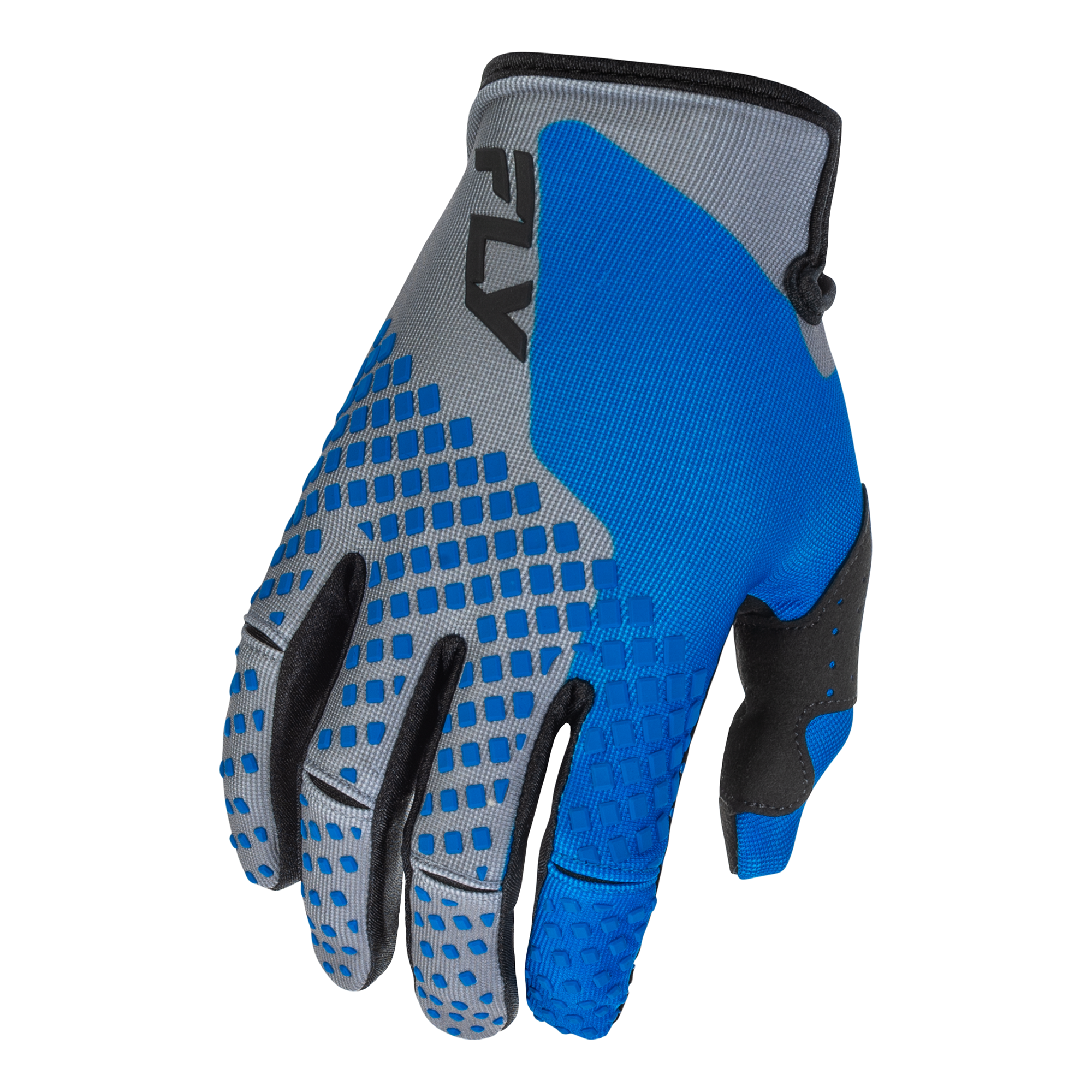 Fly Racing Kinetic MX Gloves Blue / Grey / Black - FREE UK Shipping, FREE 365 Day Returns | Moto Central