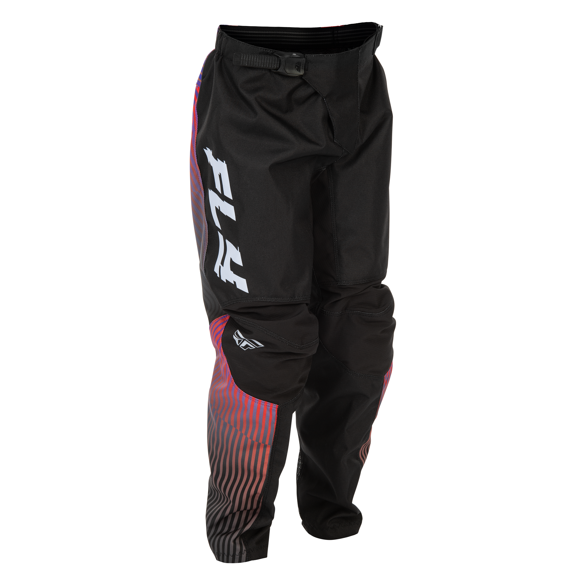 Fly Racing F-16 Youth MX Trouser Black / Red / Purple - FREE UK Shipping, FREE 365 Day Returns | Moto Central