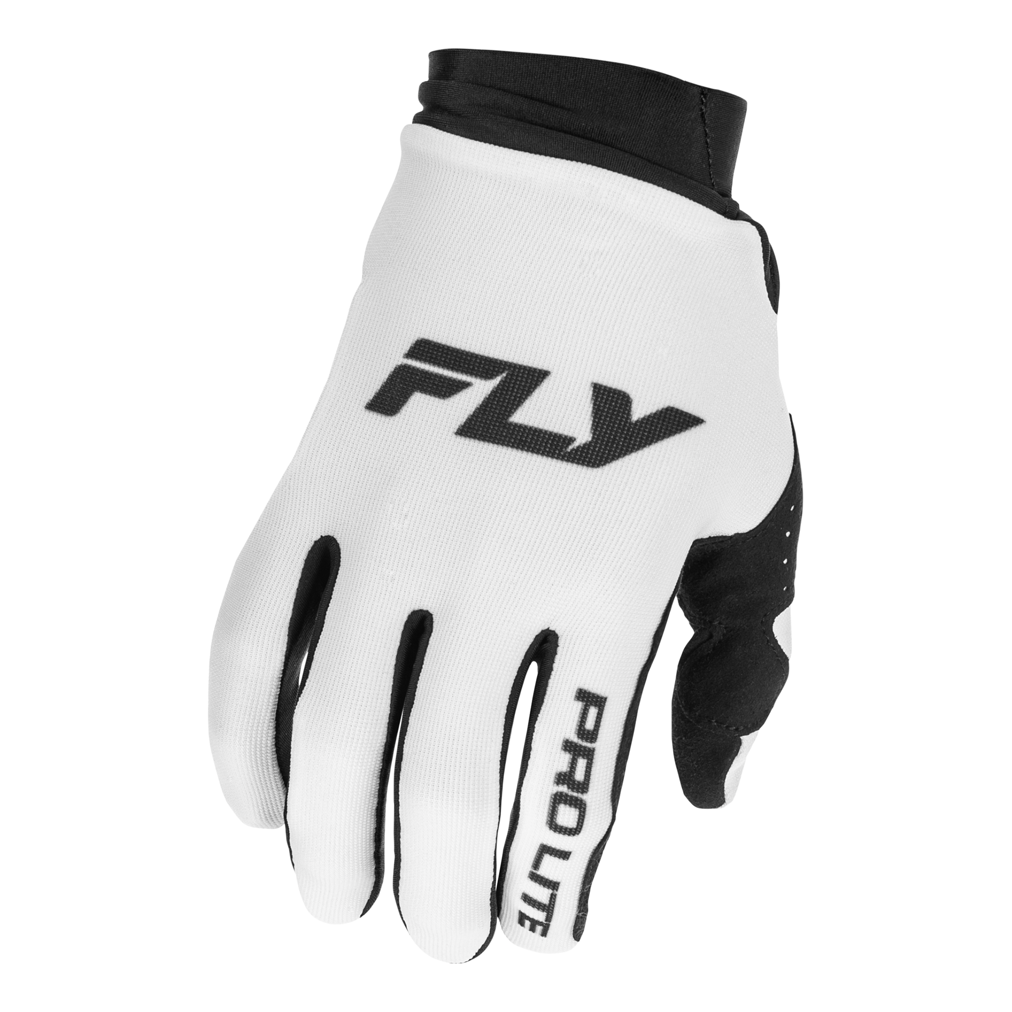 Fly Racing Pro Lite MX Gloves White / Black - FREE UK Shipping, FREE 365 Day Returns | Moto Central