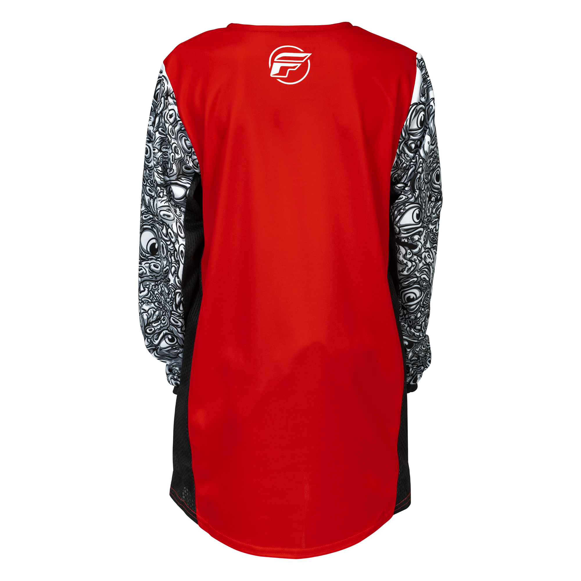 Fly Racing Kinetic Mutant Youth MX Jersey Red / White / Black - FREE UK Shipping, FREE 365 Day Returns | Moto Central