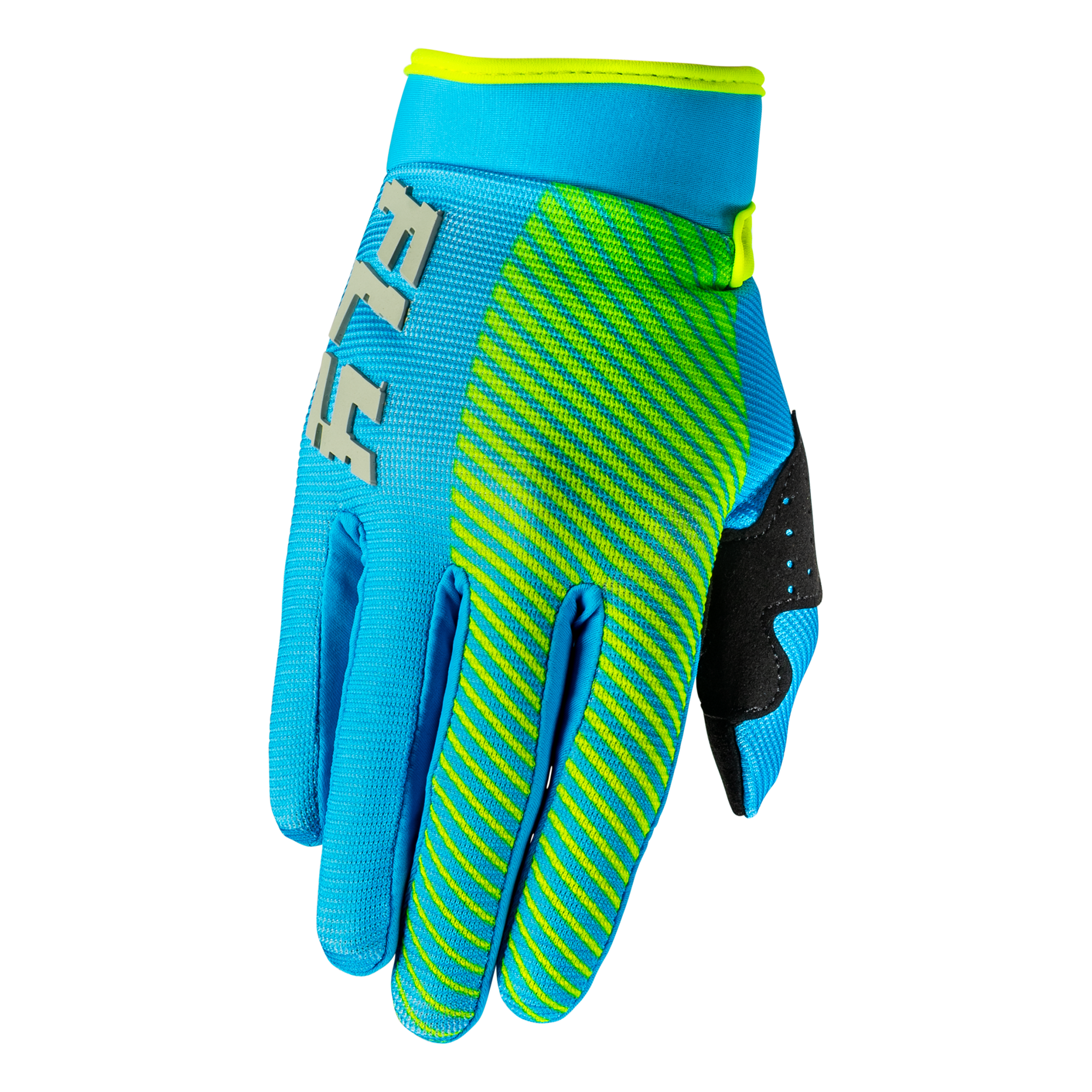 Fly Racing F-16 Youth MX Gloves Blue / Hi-Vis - FREE UK Shipping, FREE 365 Day Returns | Moto Central