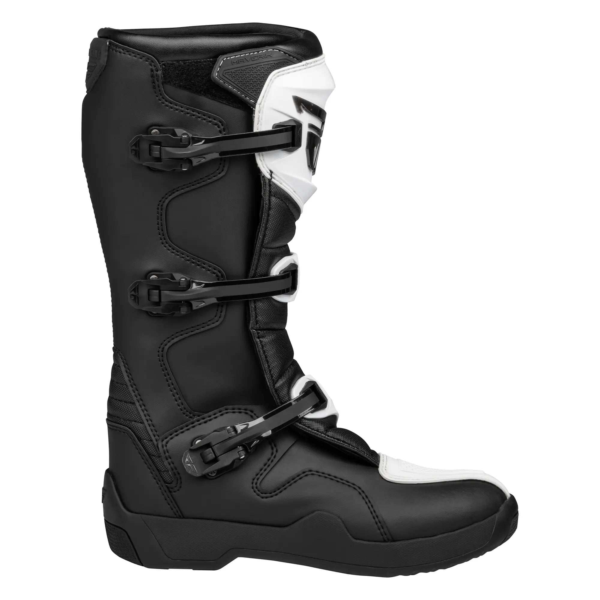 Fly Racing Maverik LT MX Boots White / Black - FREE UK Shipping, FREE 365 Day Returns | Moto Central