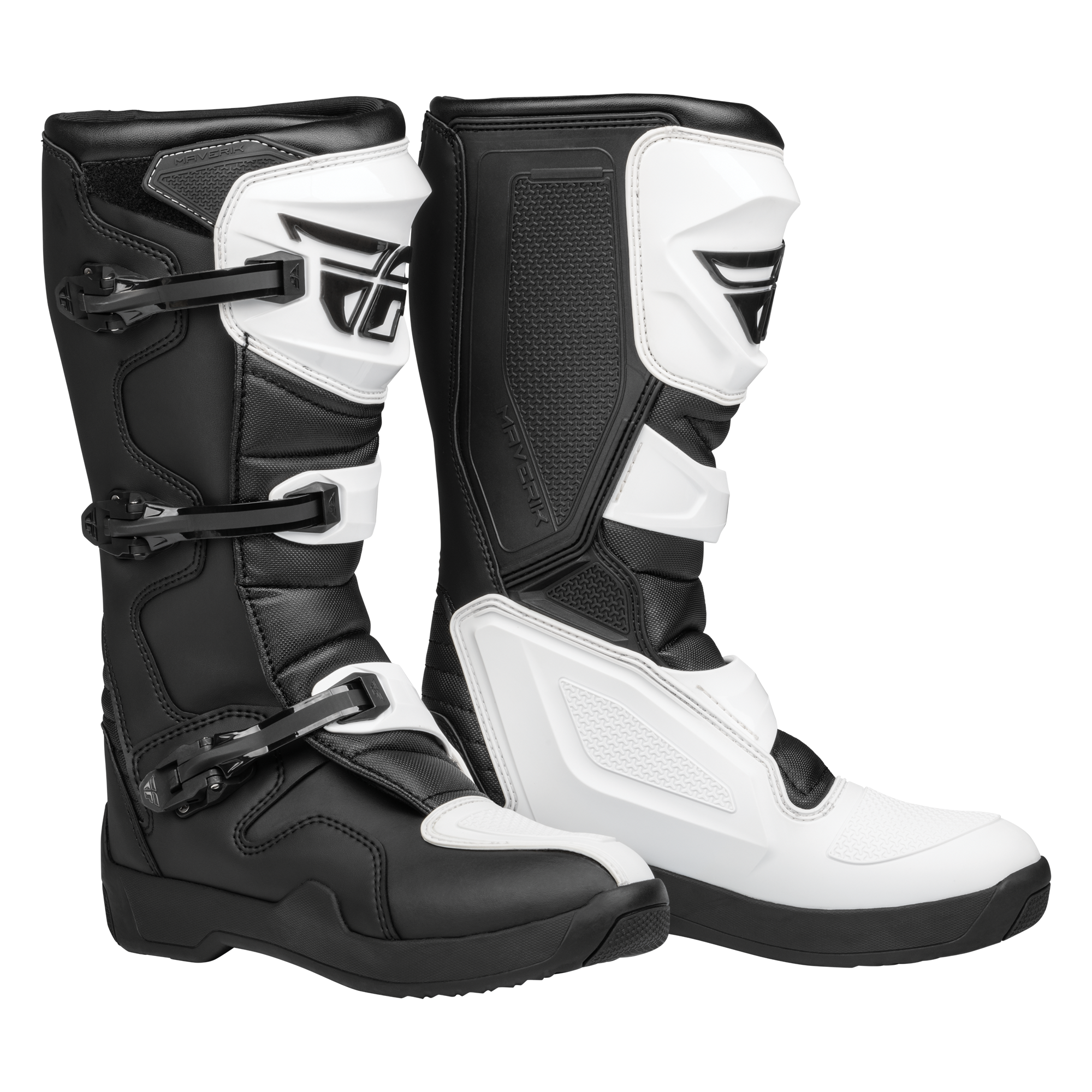 Fly Racing Maverik LT MX Boots White / Black - FREE UK Shipping, FREE 365 Day Returns | Moto Central