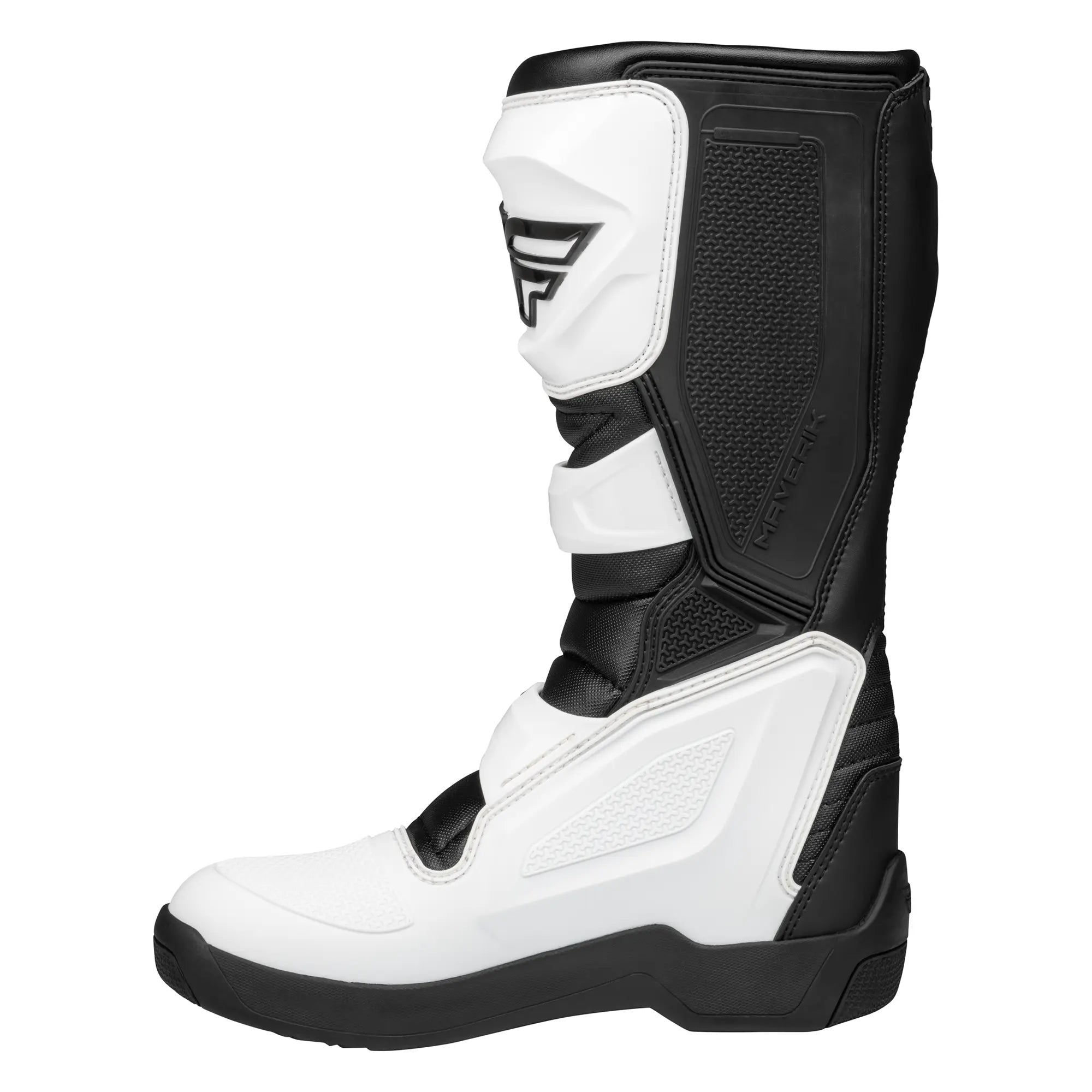 Fly Racing Maverik LT MX Boots White / Black - FREE UK Shipping, FREE 365 Day Returns | Moto Central