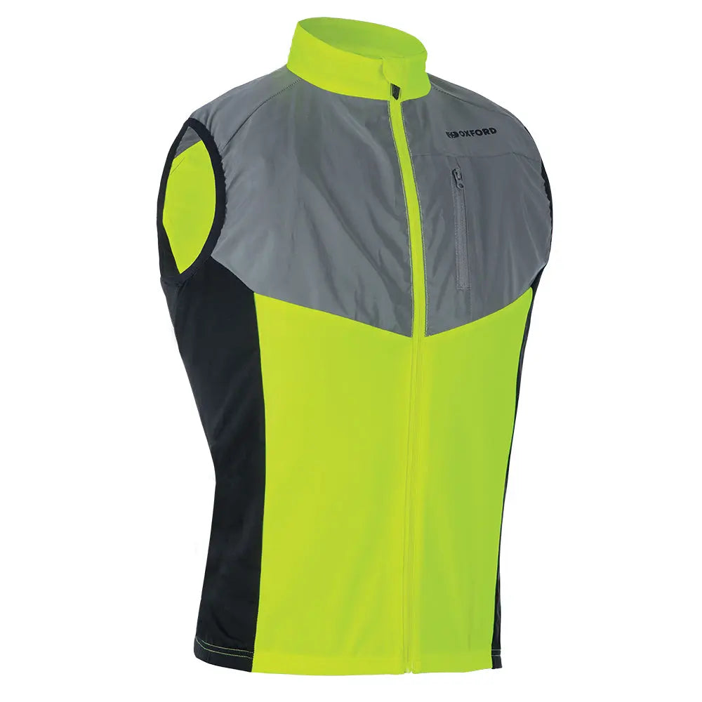 Oxford Endeavour Gilet Fluo Yellow - FREE UK Shipping, FREE 365 Day Returns | Moto Central