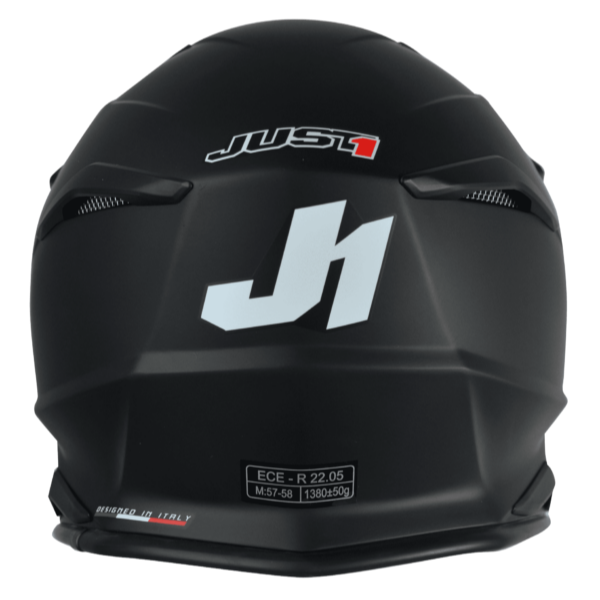 Just1 J39 Solid Matt Black - FREE UK Shipping, FREE 365 Day Returns | Moto Central