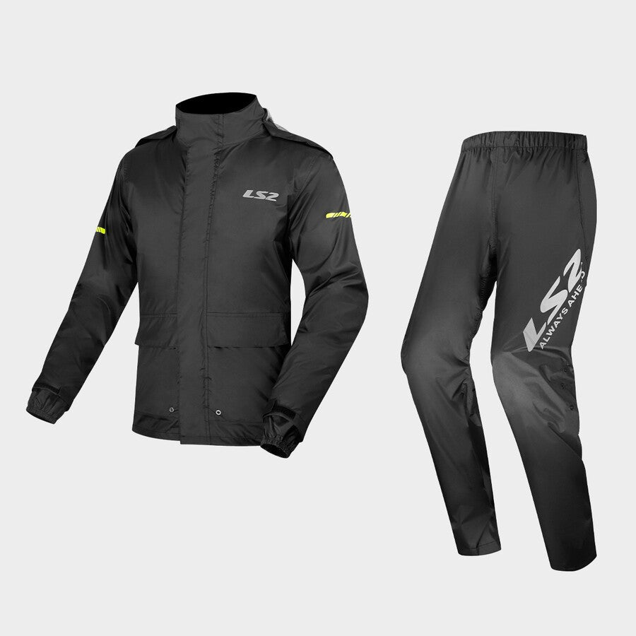 LS2 Aqua Rain Suit Black FREE UK Delivery, FREE 365 Day Returns | Moto Central