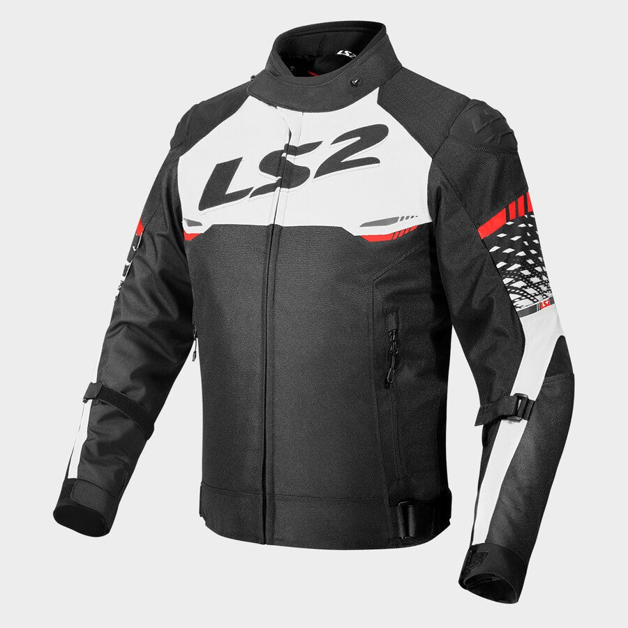 LS2 Apex Evo Kids Textile Jacket Black / White / Red FREE UK Delivery, FREE 365 Day Returns | Moto Central