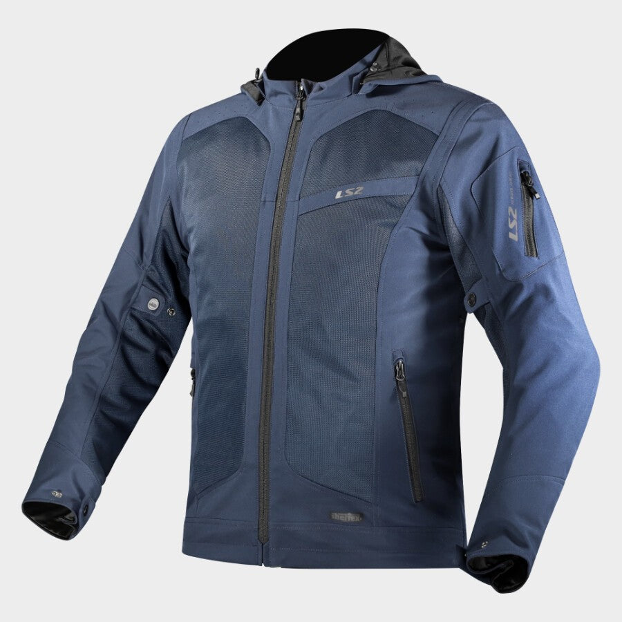 LS2 Bolton Air Textile Jacket Dark Blue FREE UK Delivery, FREE 365 Day Returns | Moto Central