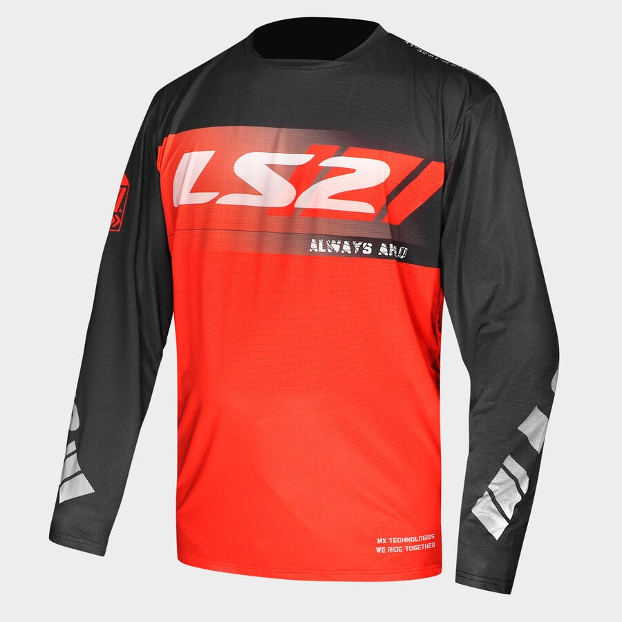 LS2 Gravel Jersey Black / Red FREE UK Delivery, FREE 365 Day Returns | Moto Central