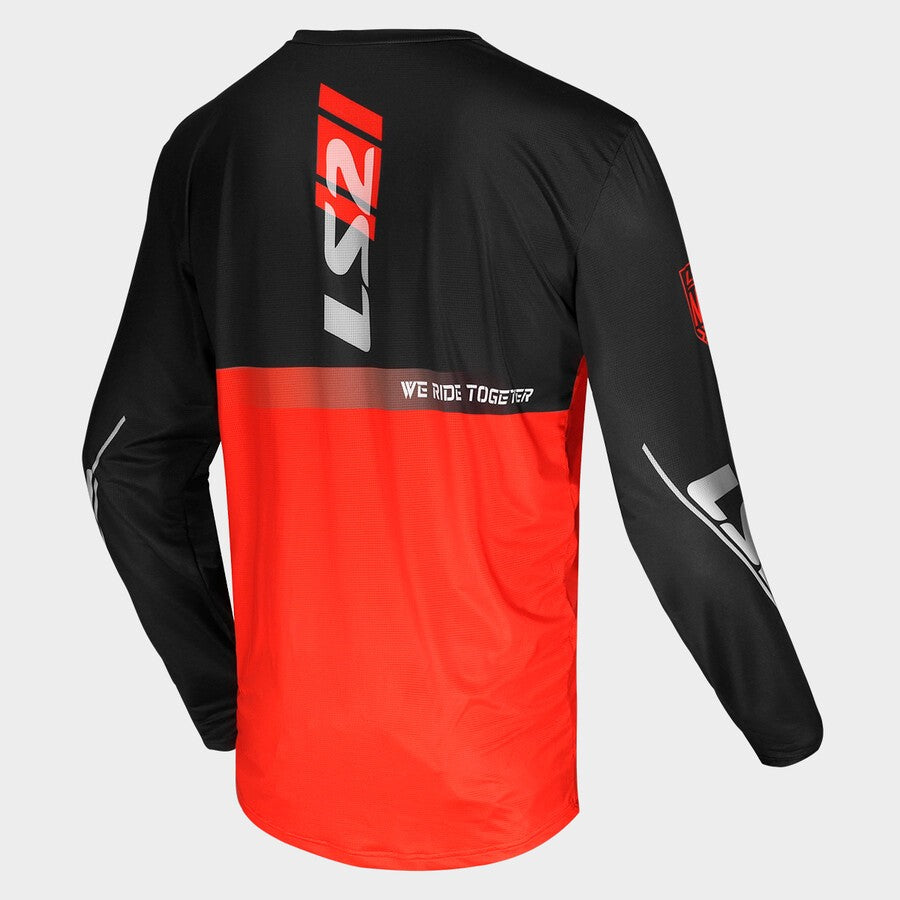 LS2 Gravel Jersey Black / Red FREE UK Delivery, FREE 365 Day Returns | Moto Central