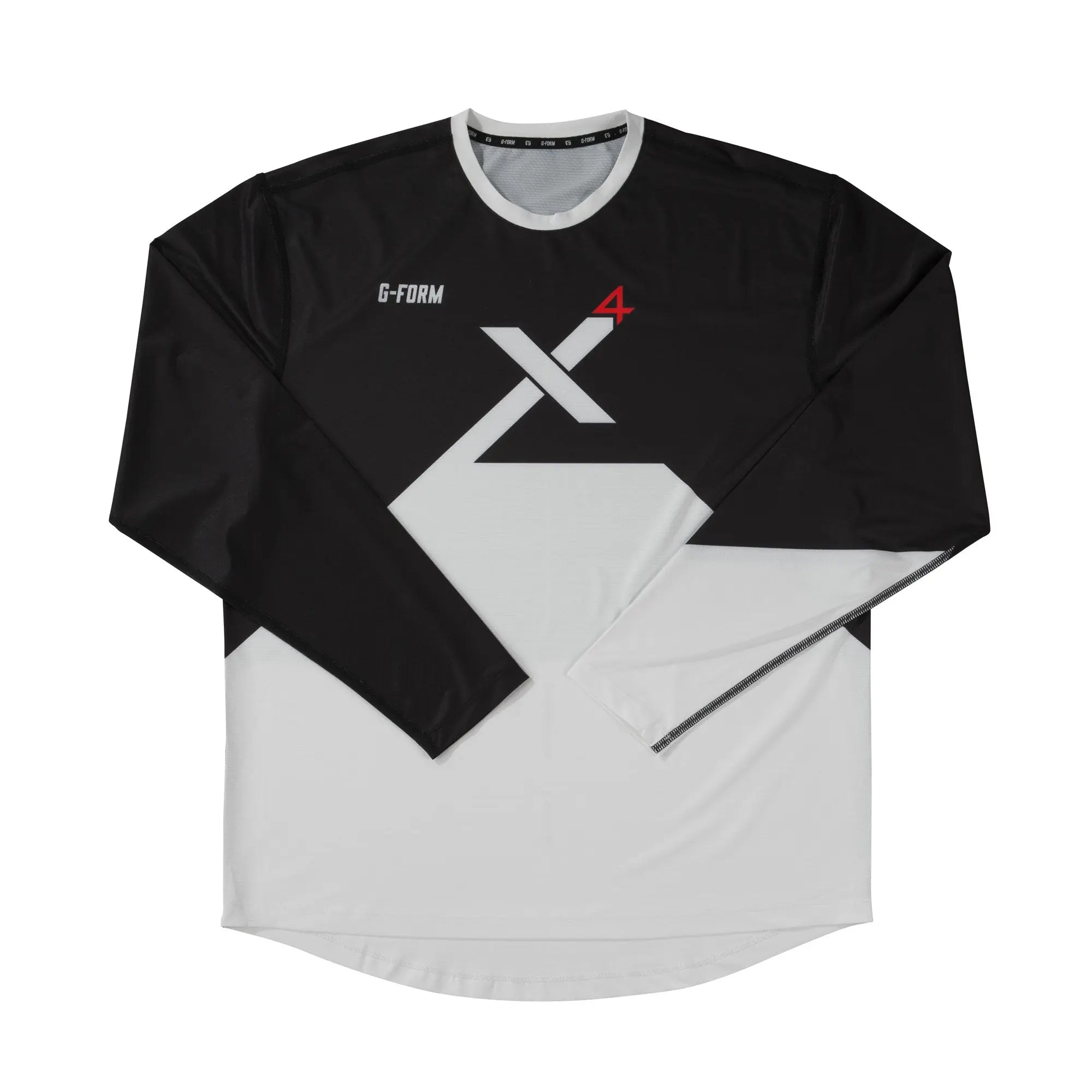 G-Form Pro-X4 Youth Long Sleeves Bike Jersey Black / White - FREE UK Shipping, FREE 365 Day Returns | Moto Central