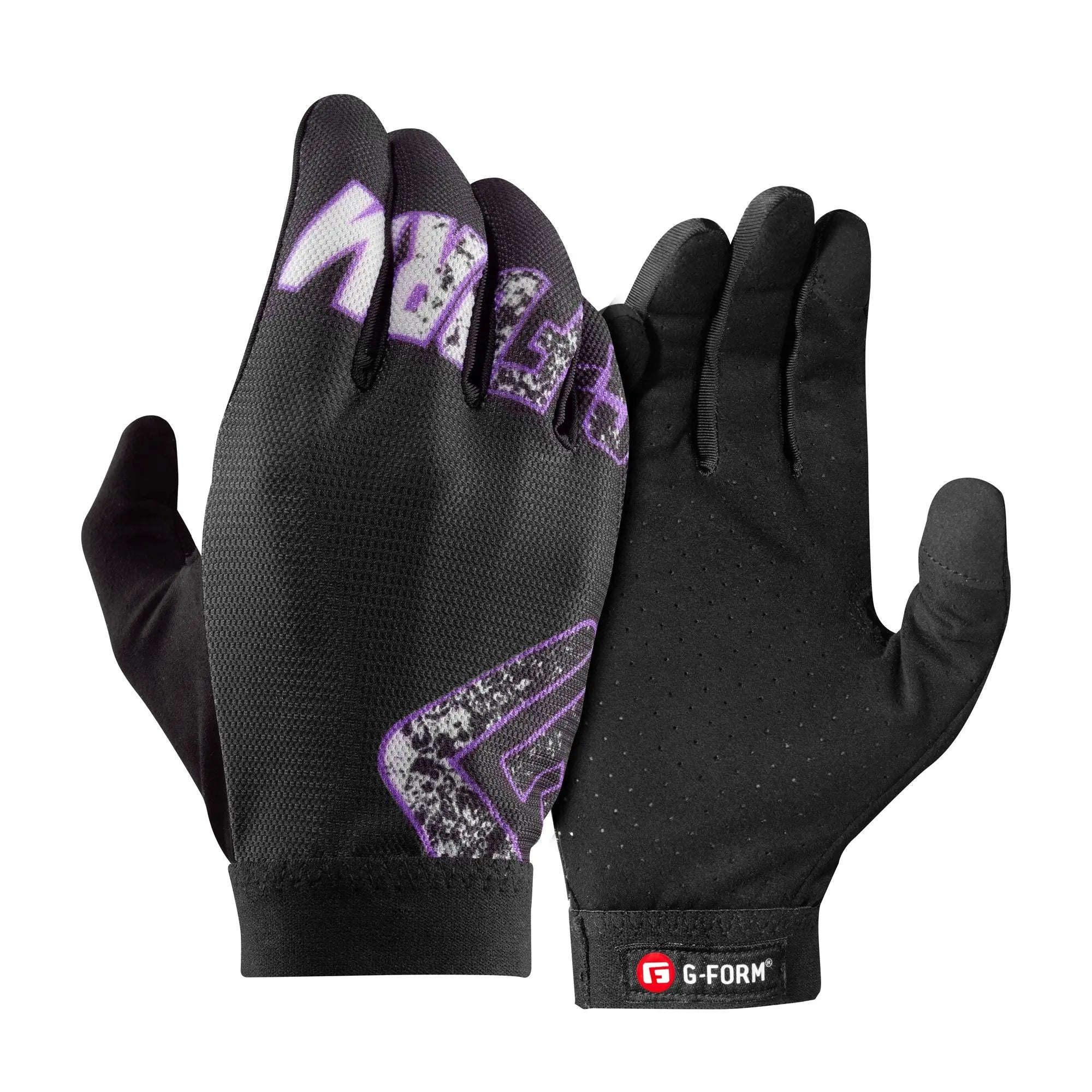 G-Form Tempo Youth Gloves Black / Purple - FREE UK Shipping, FREE 365 Day Returns | Moto Central