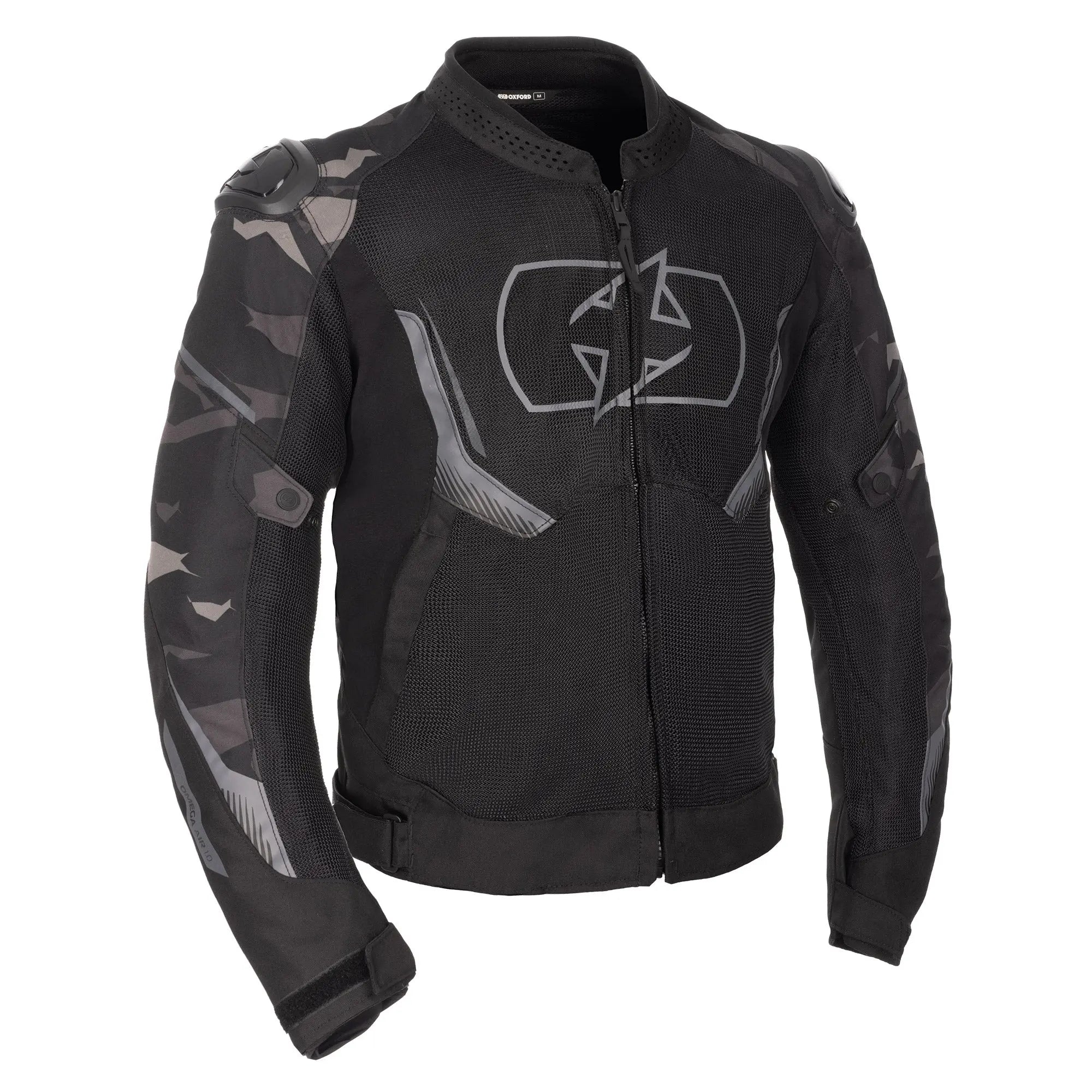 Oxford Omega 1.0 Air Textile Jacket Black / Camo FREE UK Delivery, FREE 365 Day Returns | Moto Central