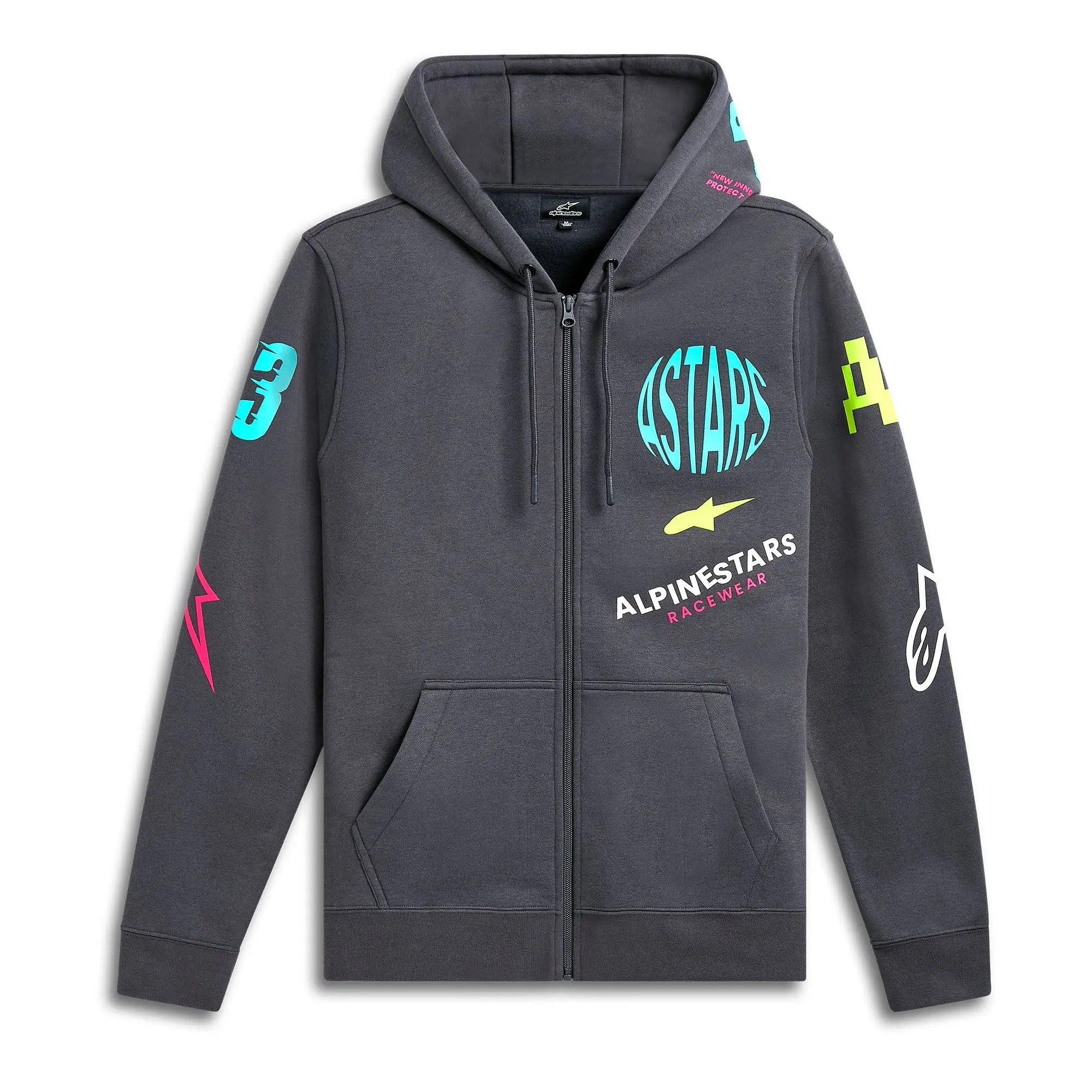Alpinestars Variegate Hoodie Gunmetal FREE UK Delivery, FREE 365 Day Returns | Moto Central