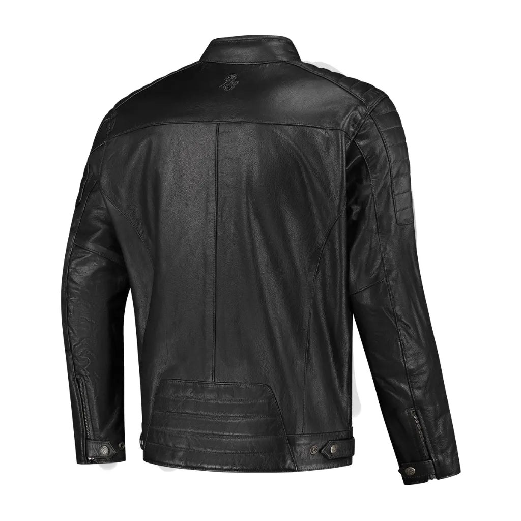 Rusty Stitches Cooper Leather Jacket Black - FREE UK Delivery, FREE 365 Day Returns | Moto Central