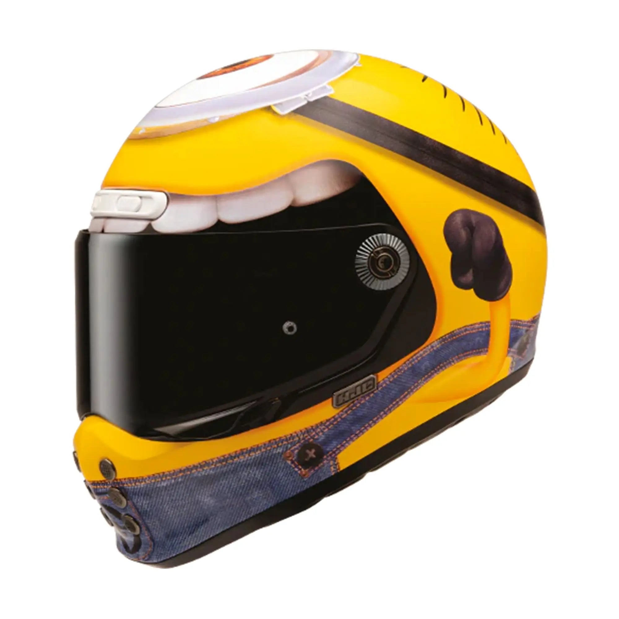 HJC V10 Stuart Minions MC3 Yellow FREE UK Delivery, FREE 365 Day Returns | Moto Central