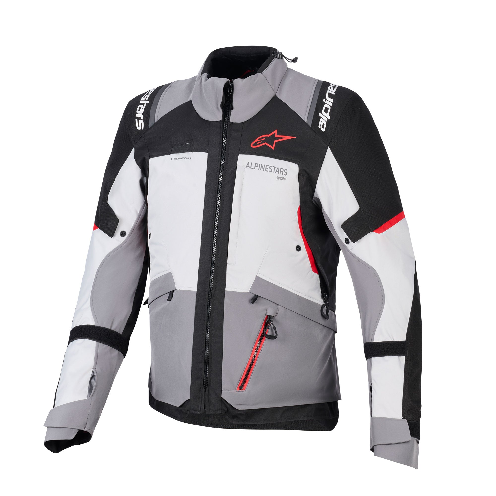 Alpinestars Andes V4 Drystar Textile Jacket Dark Grey / Ice Grey / Black / Bright Red
