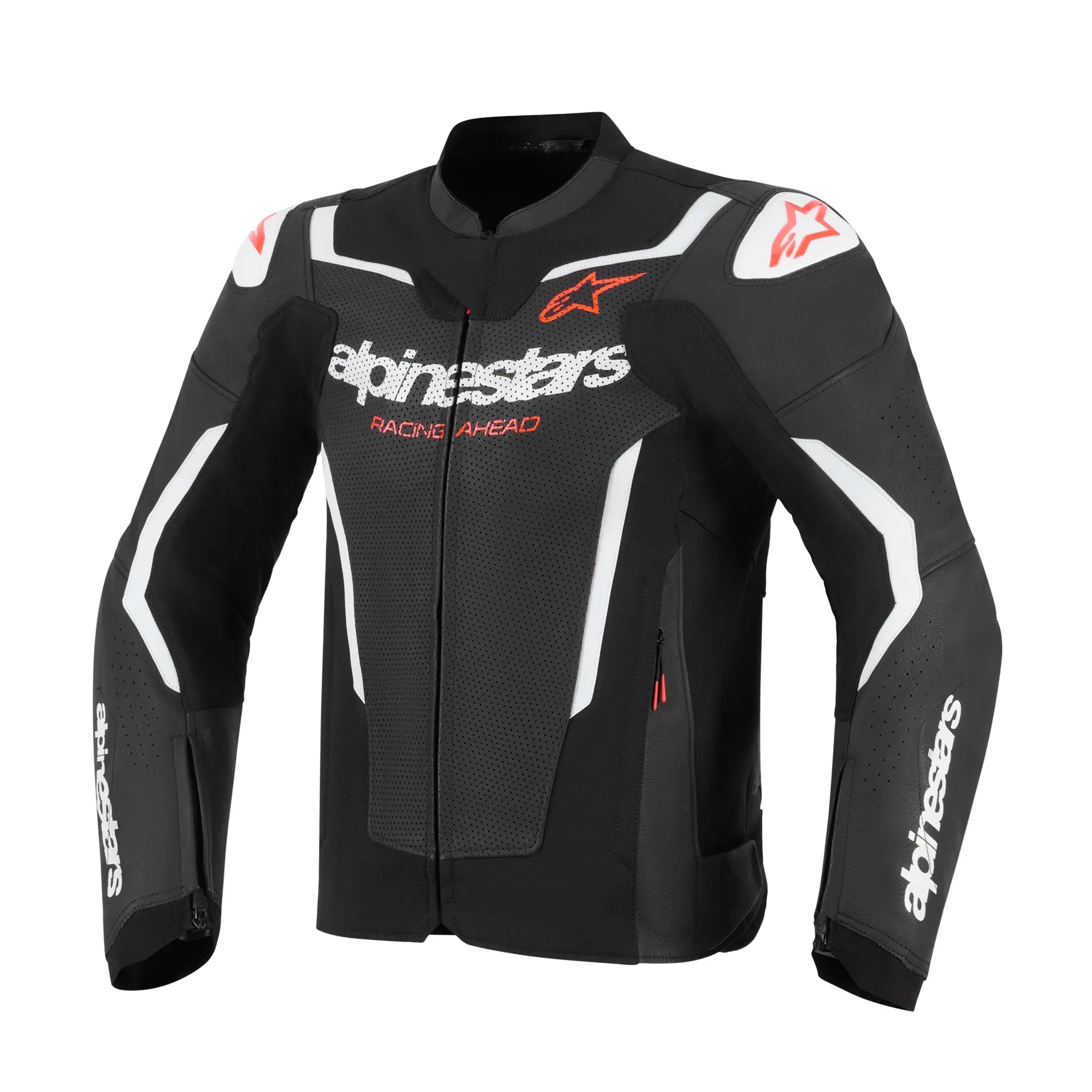 Alpinestars GP Force V2 Leather Jacket Airflow Black / White FREE UK Delivery, FREE 365 Day Returns | Moto Central
